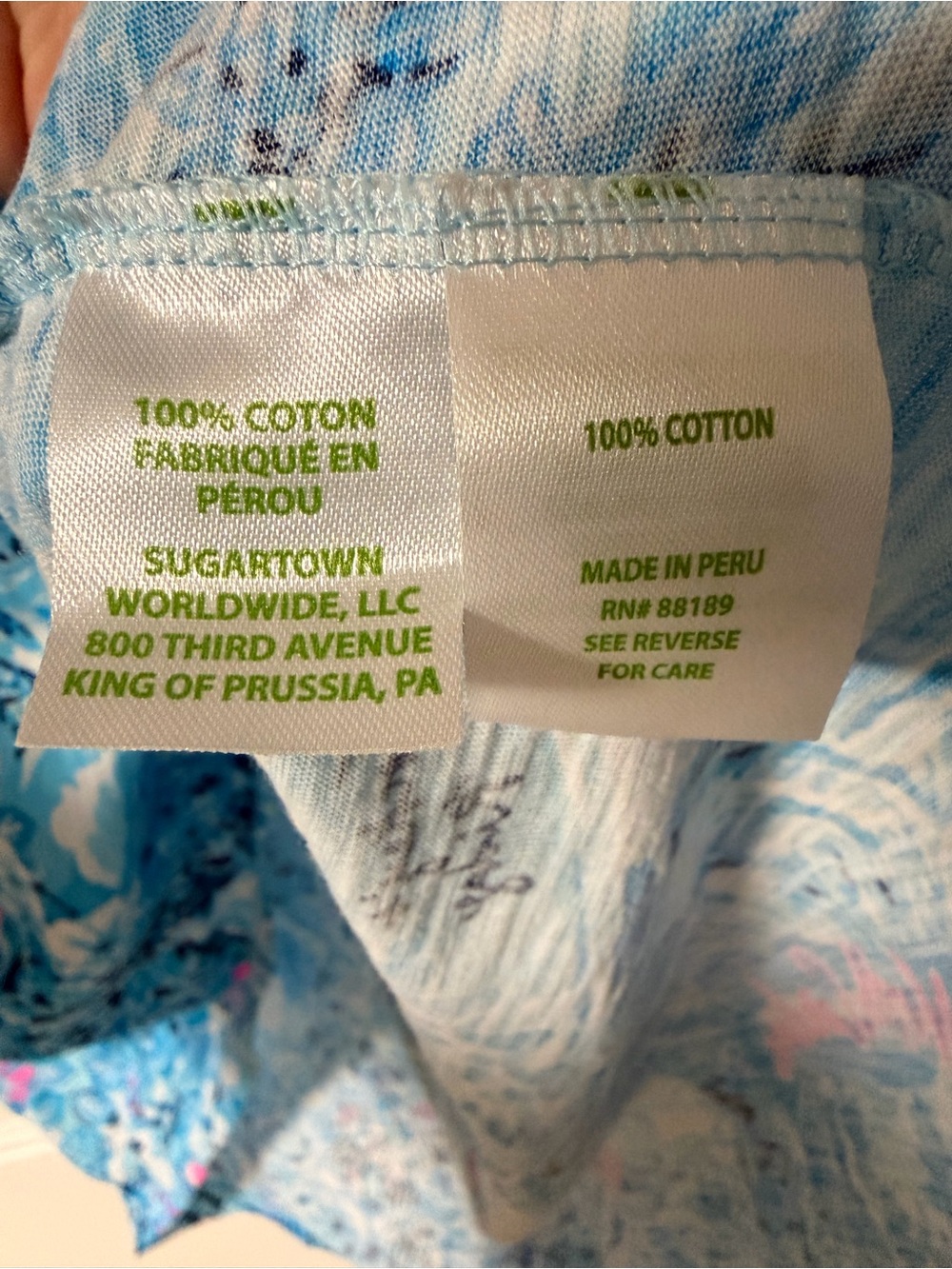 NWOT Lilly Loves North Carolina Etta V-Neck Top - Picture 5 of 5